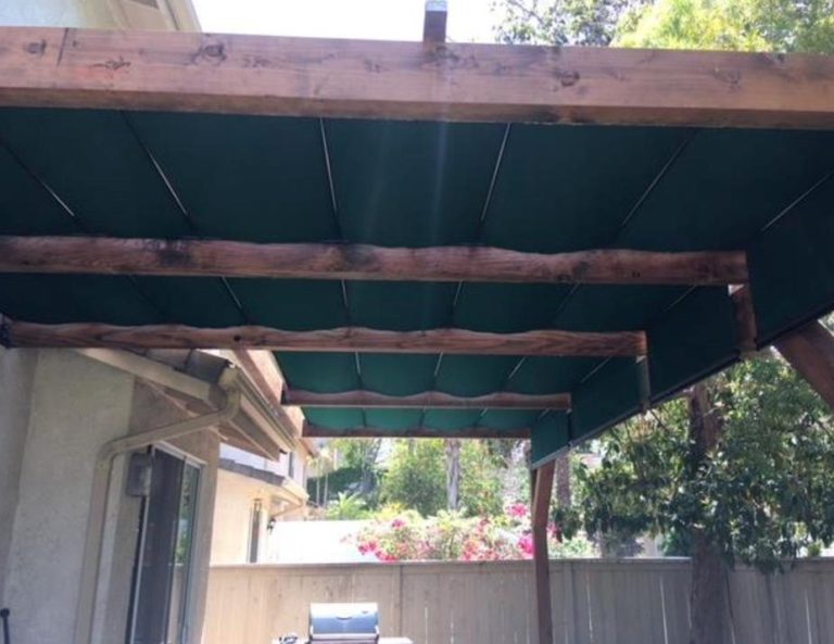 Installed canopies-mid side