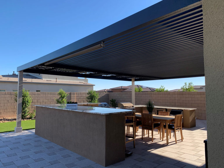 4K Aluminum Mojave design over patio